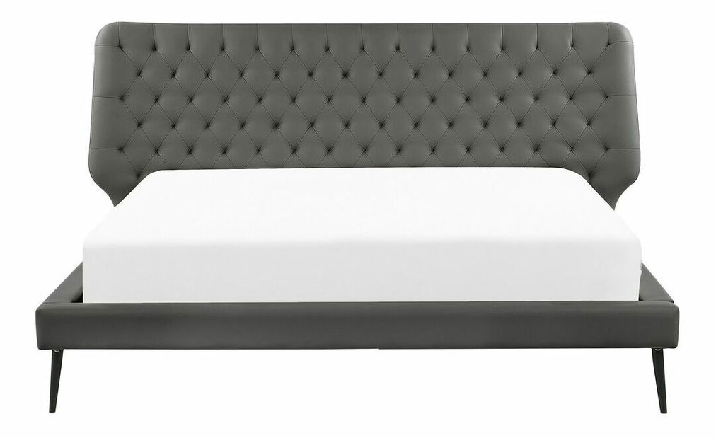 Bračni krevet 180 cm ESONNA (s podnicom) (siva)