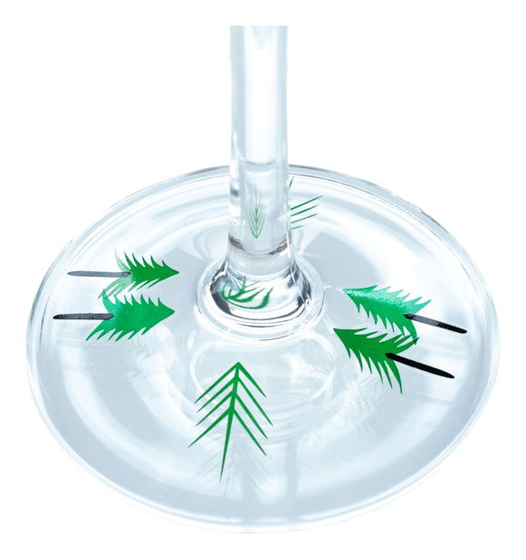 et de 3 pahare de vin 450ml Tipsi trio (motiv de iarnă)