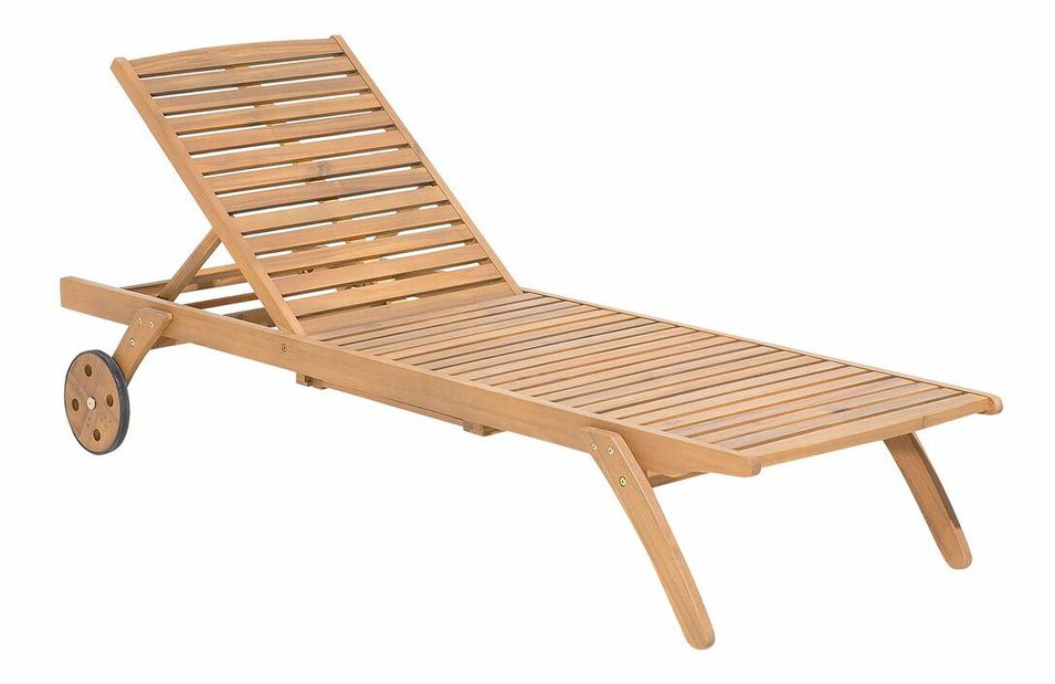 Záhradné lehátko Cessi (svetlé drevo)