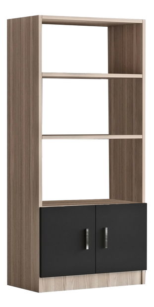 Regál Vincent 4 (tölgy + fekete)