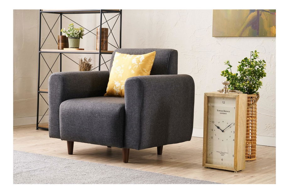 Fotel Noyalepo L (antracit + dió)