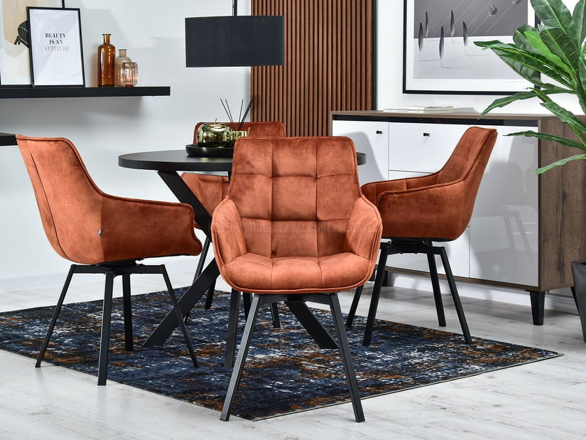 Scaun Aranbura (cupru + crom)