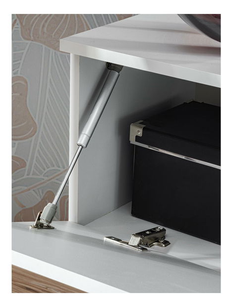 Mobilier living Vertic (stejar artisan + perla gray)