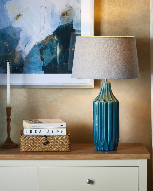 Lampă de masă Abaly (albastru)