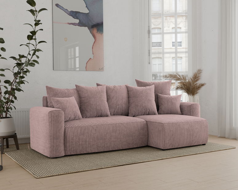 Colțar Denia (D) (roz pudră)