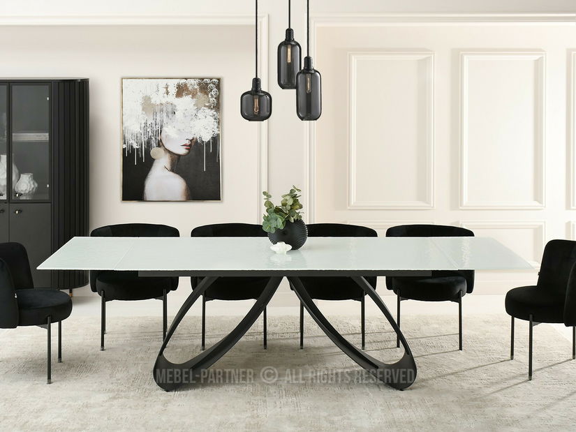 Masă sufragerie Pagina (alb + negru)