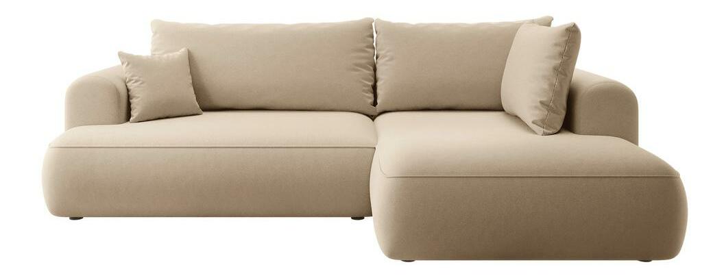 Sarokkanapé Olivo II (J) (közepes bézs + fekete)