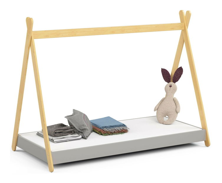 Pat pentru copii Graciela II (Gri) (cu saltea)