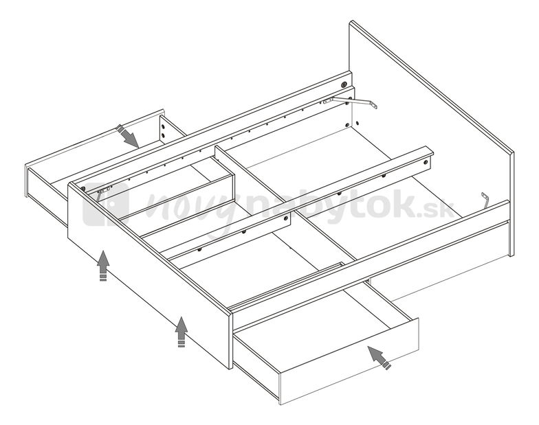 Manželská posteľ 160 cm Percy Typ 92