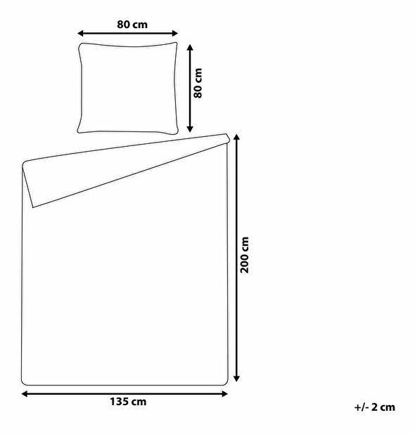 Posteljina 135 x 200 cm Madza (plava)