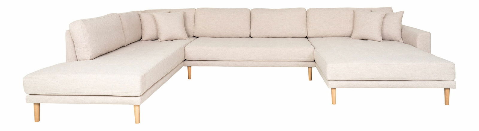 Rohová sedacia súprava v tvare U (P) Lvaveriaora U (piesková)