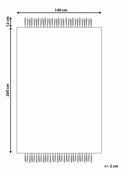 Koberec 140 x 200 cm Yelza (béžová)