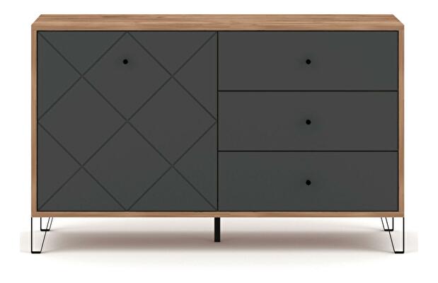 Komoda Baiano (dub artisan + grafit) 