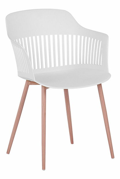 Set 2 buc. scaune de sufragerie BARCA (alb)