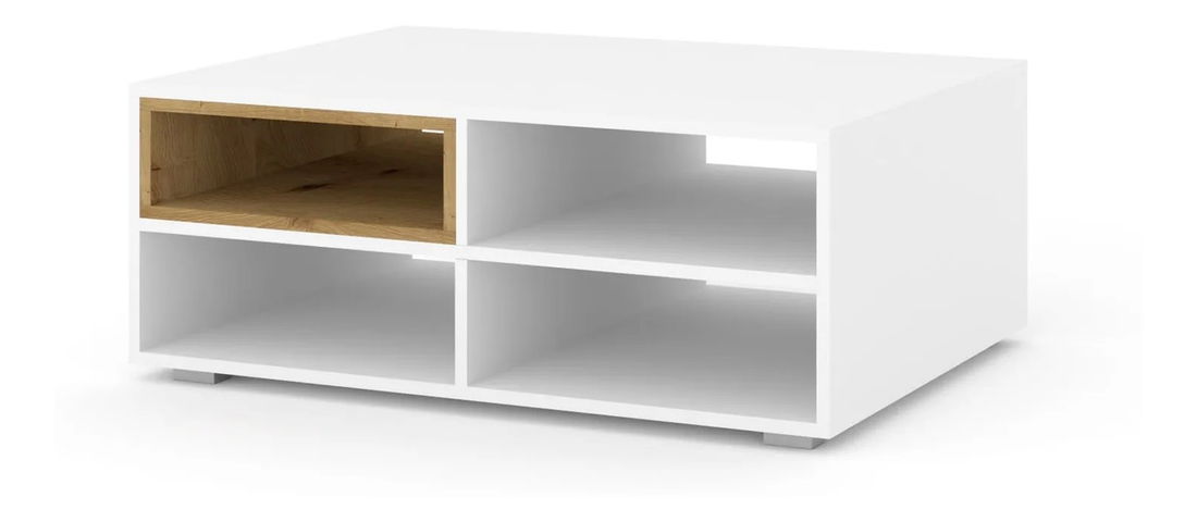 Măsuță cafea Anikka M (Stejar artisan + alb)