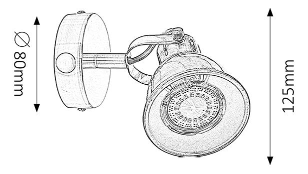 Bodové svietidlo Ralph 6727 (bronzová)