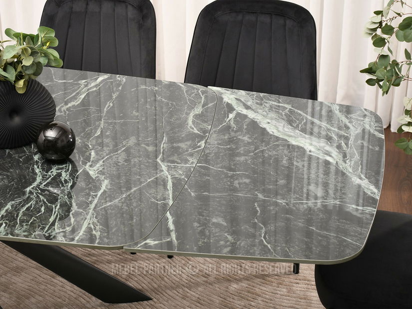 Masă sufragerie Deportaron (verde + negru)