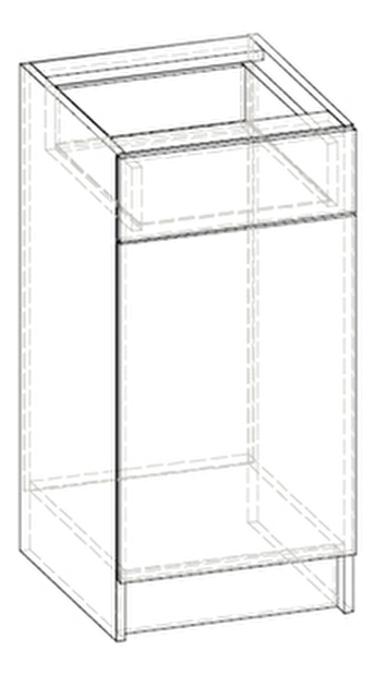 Dulap inferior de bucătărie Lenna LV-10 (sonoma închis)