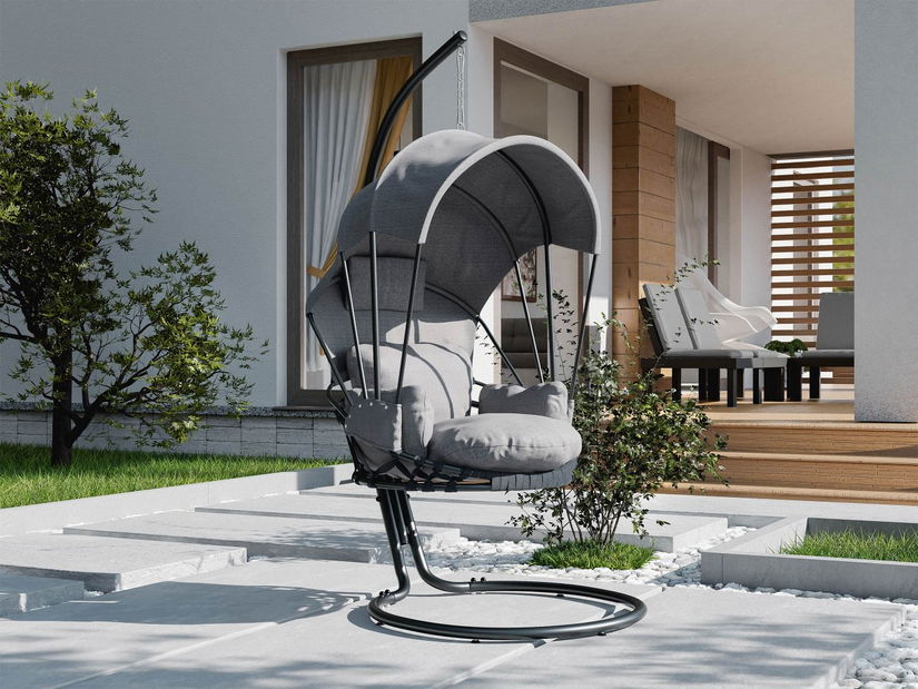 Závesné kreslo Mirjan Kigaru (tmavosivá + sivá) (výpredaj)