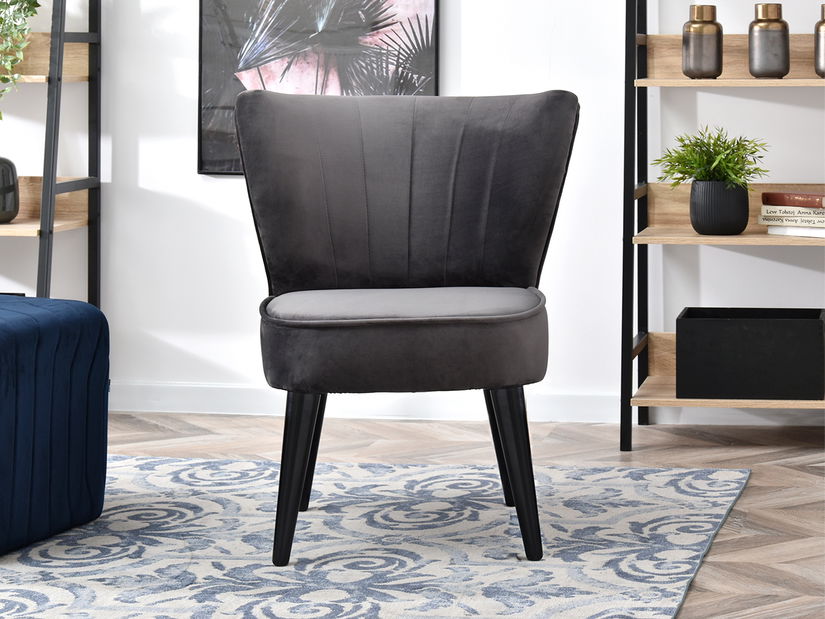 Relaxačné kreslo Arginteno (sivá + čierna)