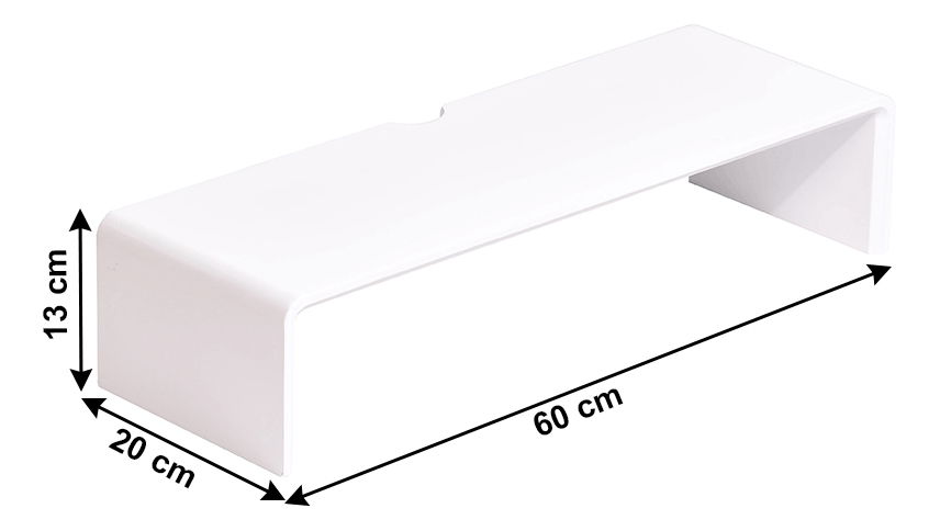 Podstavec pod monitor Elario 1 (bambus + biela)