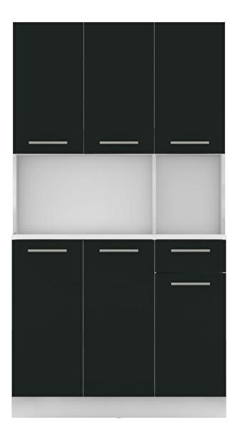Kuchynský kút Palermo NEW (biela + čierna)