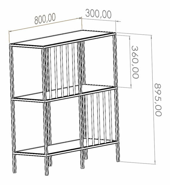 Raft Savoj (pin atlantic + sticlă)