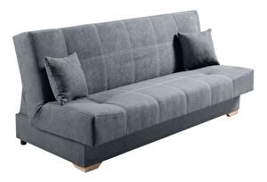 Sofa na razvlačenje Gona (siva) (s prostorom za odlaganje)
