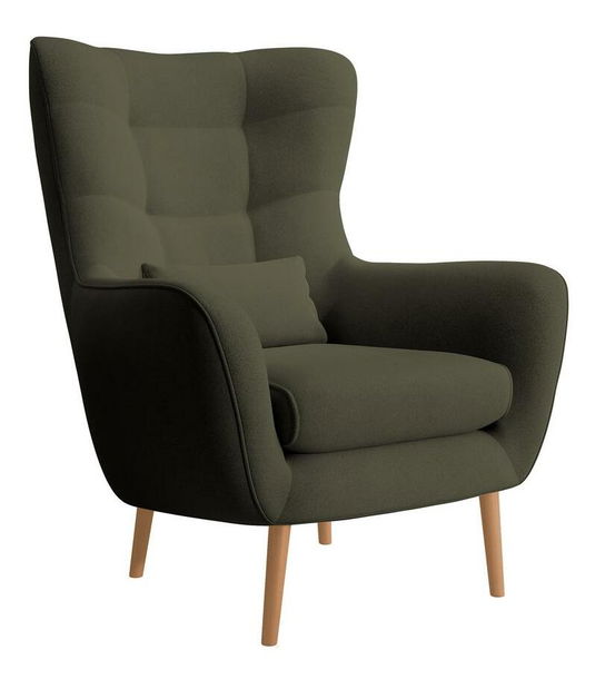 Fotoliu cu suport picioare Veneza VZ1 (măslin + fag)