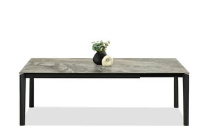 Masă sufragerie Telefonico (marmură + negru)