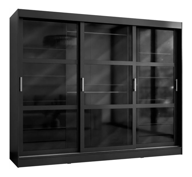 Gardróbszekrény Wembley 25 (fekete)