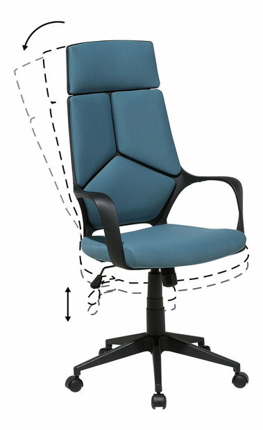 Scaun de birou Delhi (albastru închis)