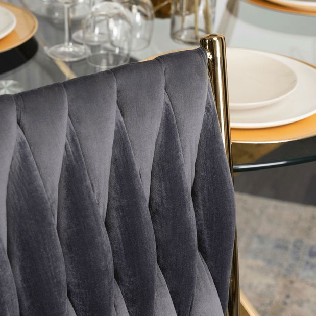 Jedálenská stolička Deboladas (sivá) 