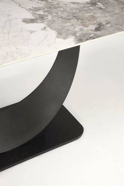 Étkezőasztal Fergie (fehér márvány + fekete) (6 és több személy számára)