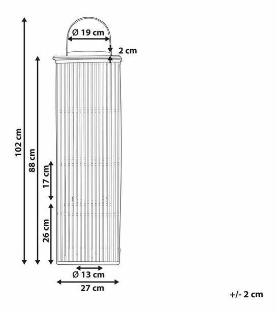 Gyertyatartó Belinda (természetes)