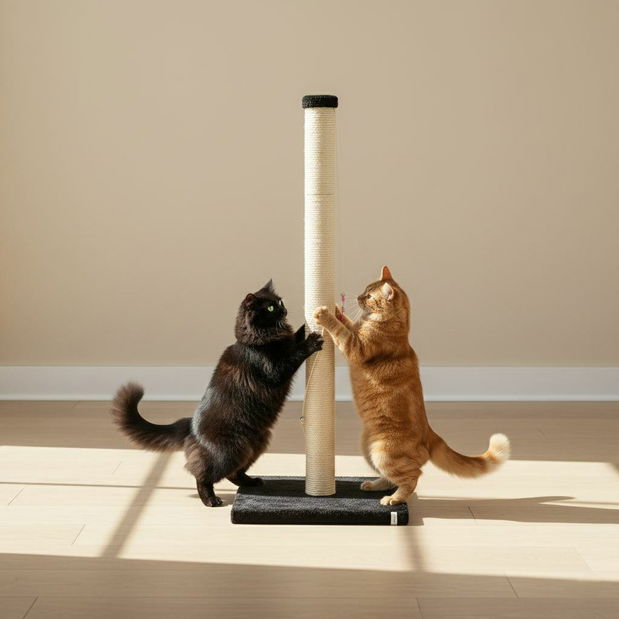 Škrabadlo pre mačky Areo (čierna)