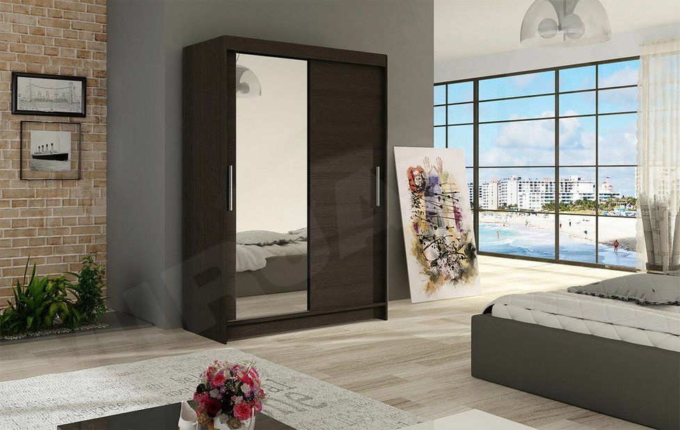 Šatníková skriňa Alumis (choco) *výpredaj