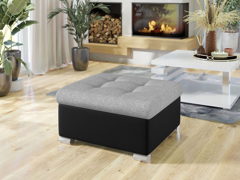 Taburetka Toneda malá (svetlosivá + čierna) 