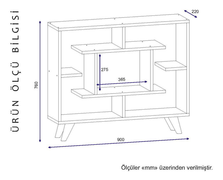 Regál Fondue (Biela)