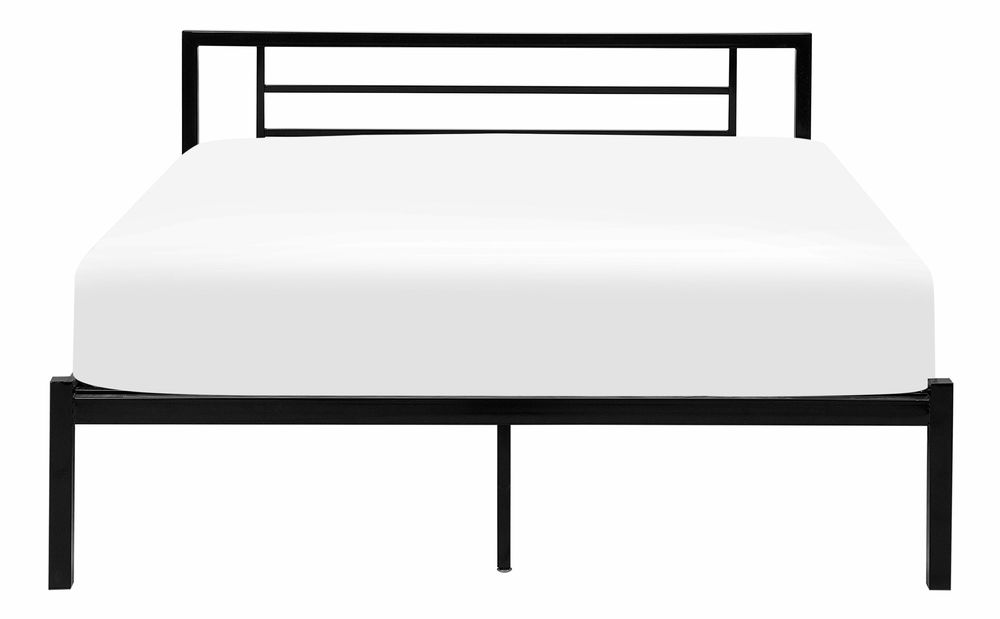 Bračni krevet 160 cm CONNET (s podnicom) (crna)