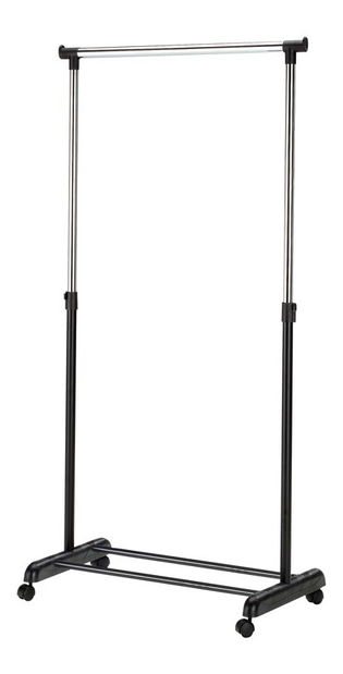 Vješalica na kotačićima Catania crni (crna + krom)