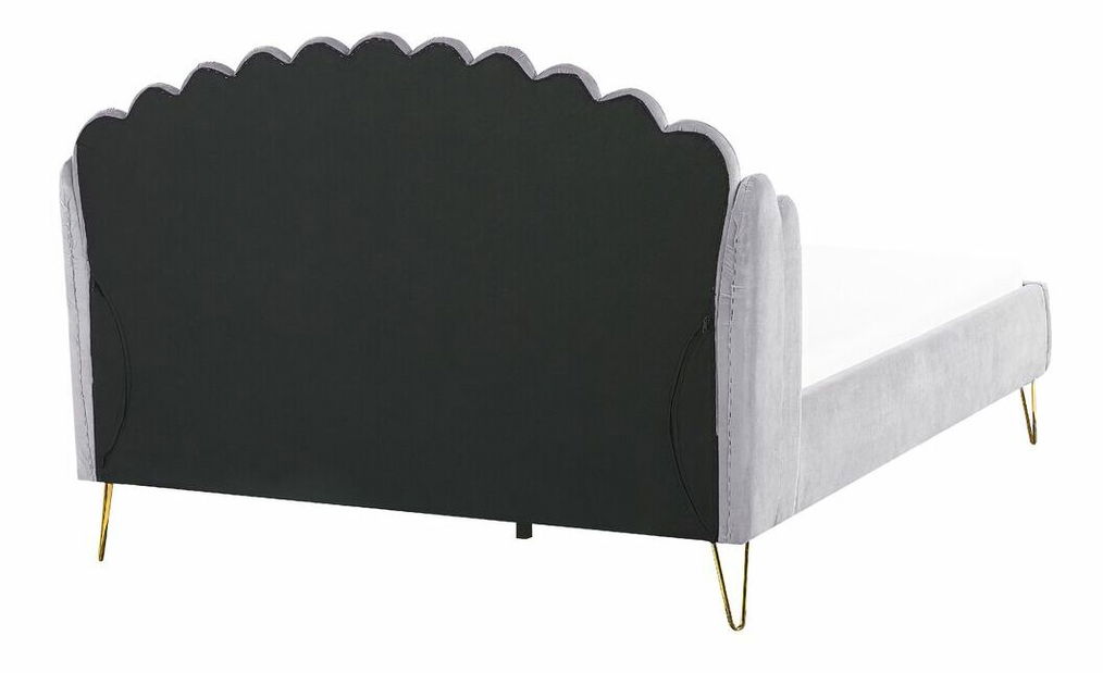 Manželská posteľ 160 cm Alise (sivá) (s roštom)