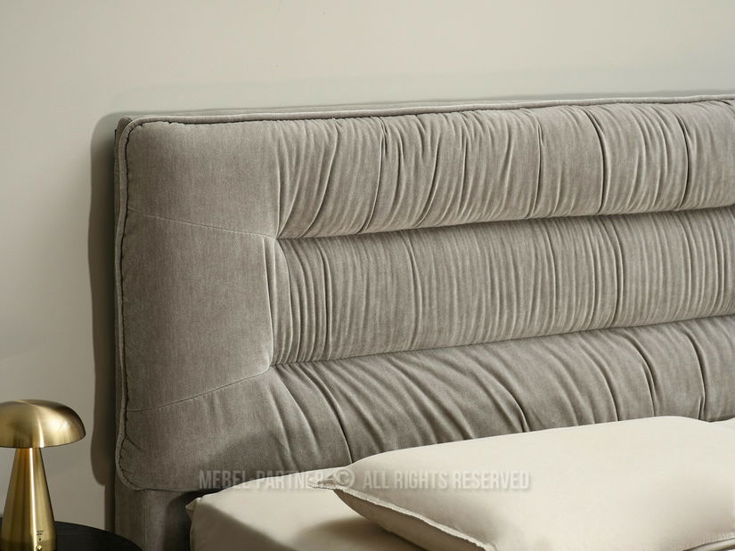 Manželská posteľ 180 cm Creame 180 (sivá + čierna)