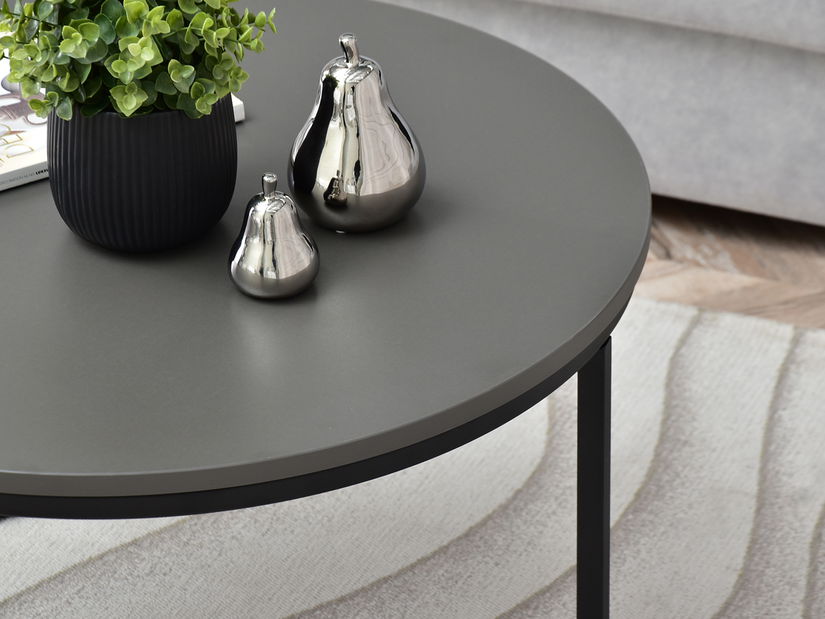 Konferenčný stolík XL Novedosa (grafitová + čierna)
