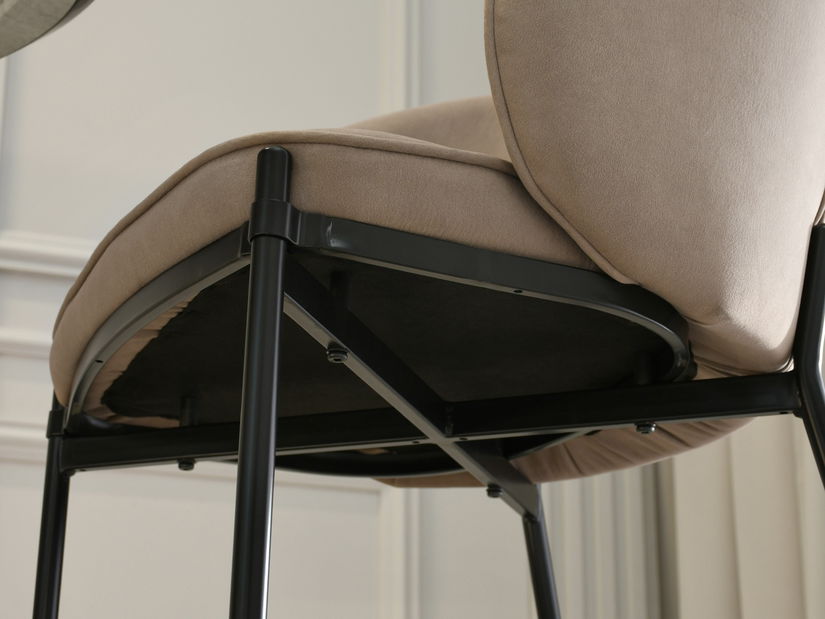 Jedálenská stolička Finalizaba (béžová + čierna)