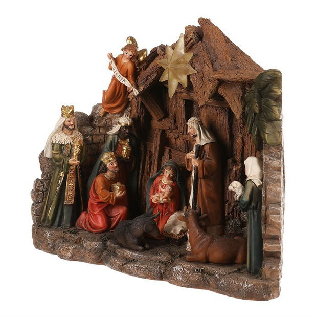 Betlehem s tromi kráľmi 1670 (s osvetlením) (hnedá)