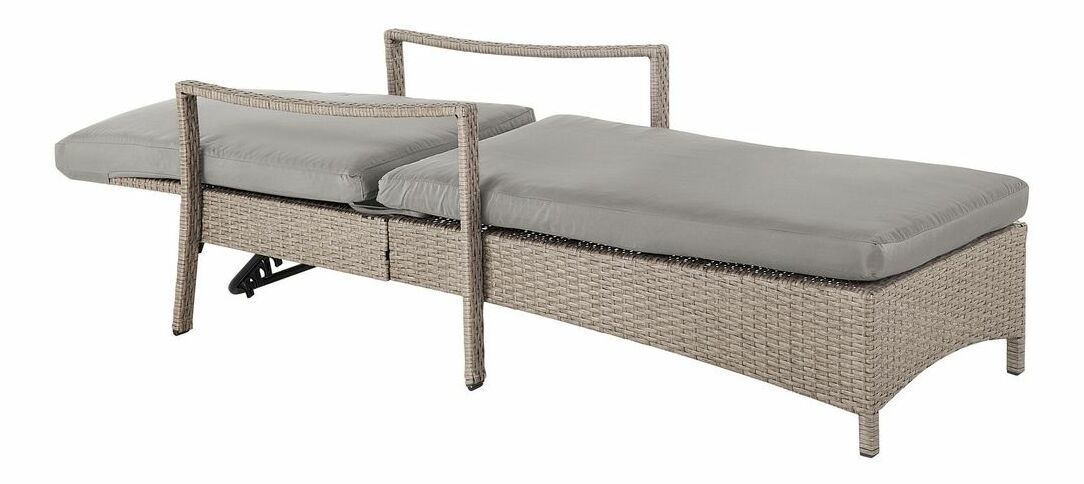 Șezlong pentru grădină Varo (gri închis)