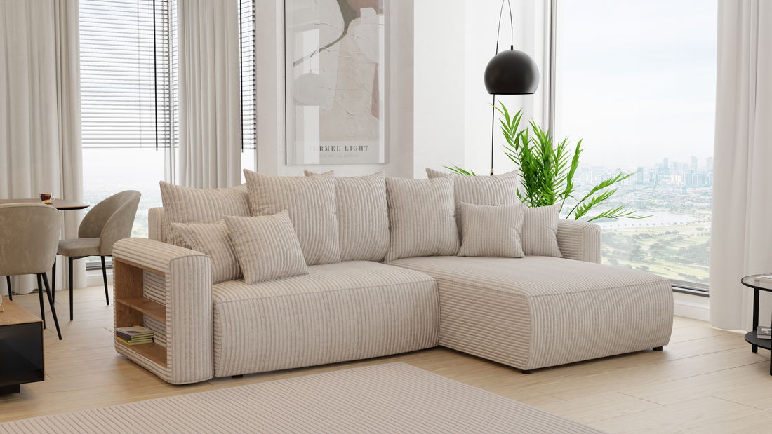 Kutna garnitura Napolia (D) (krem)