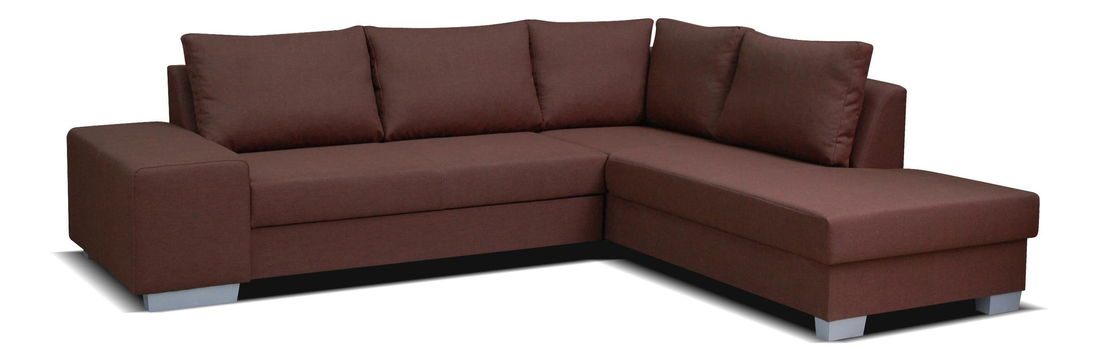 Rohová sedačka Motum (hnedá) (P)