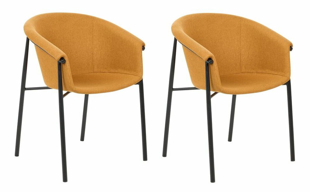 Set 2 ks jedálenských stoličiek Anja (oranžová)